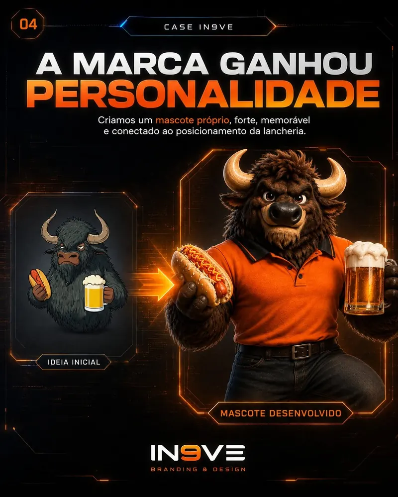 Bufalo Lanches, a marca ganhou personalidade