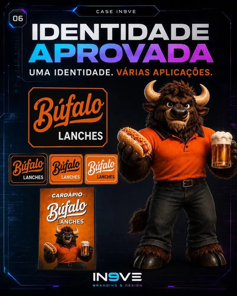 Bufalo Lanches, identidade aprovada